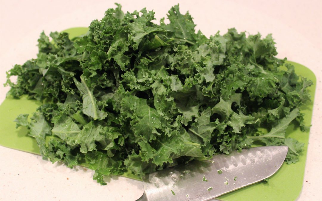 Steamed Kale with Daikon